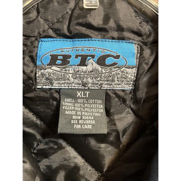 BTC VTG Men’s XLT Red Plaid Flannel Shirt Long Sleeve Button Down Cotton Outdoor - Picture 3 of 10